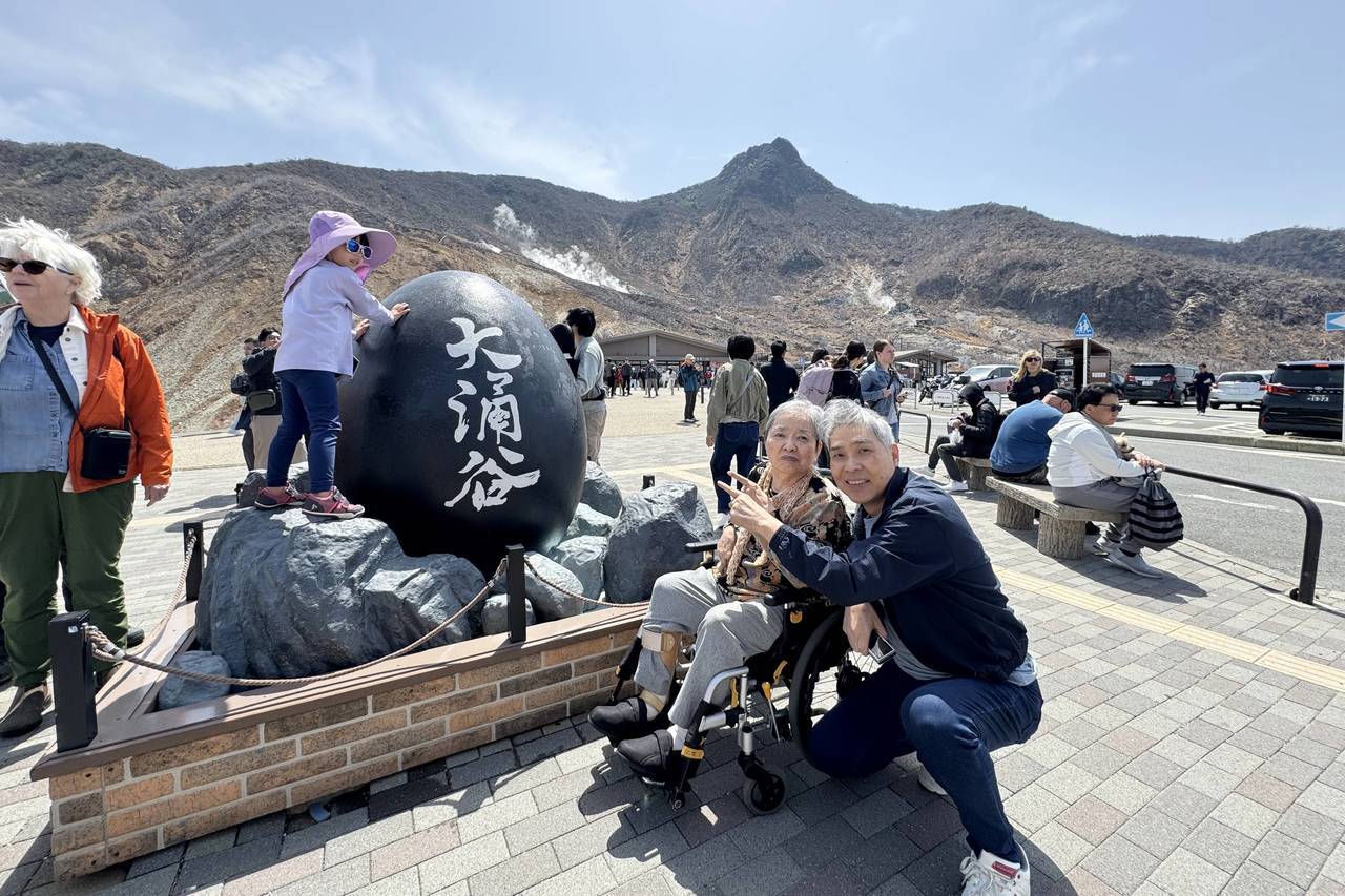 車椅子旅行・大涌谷